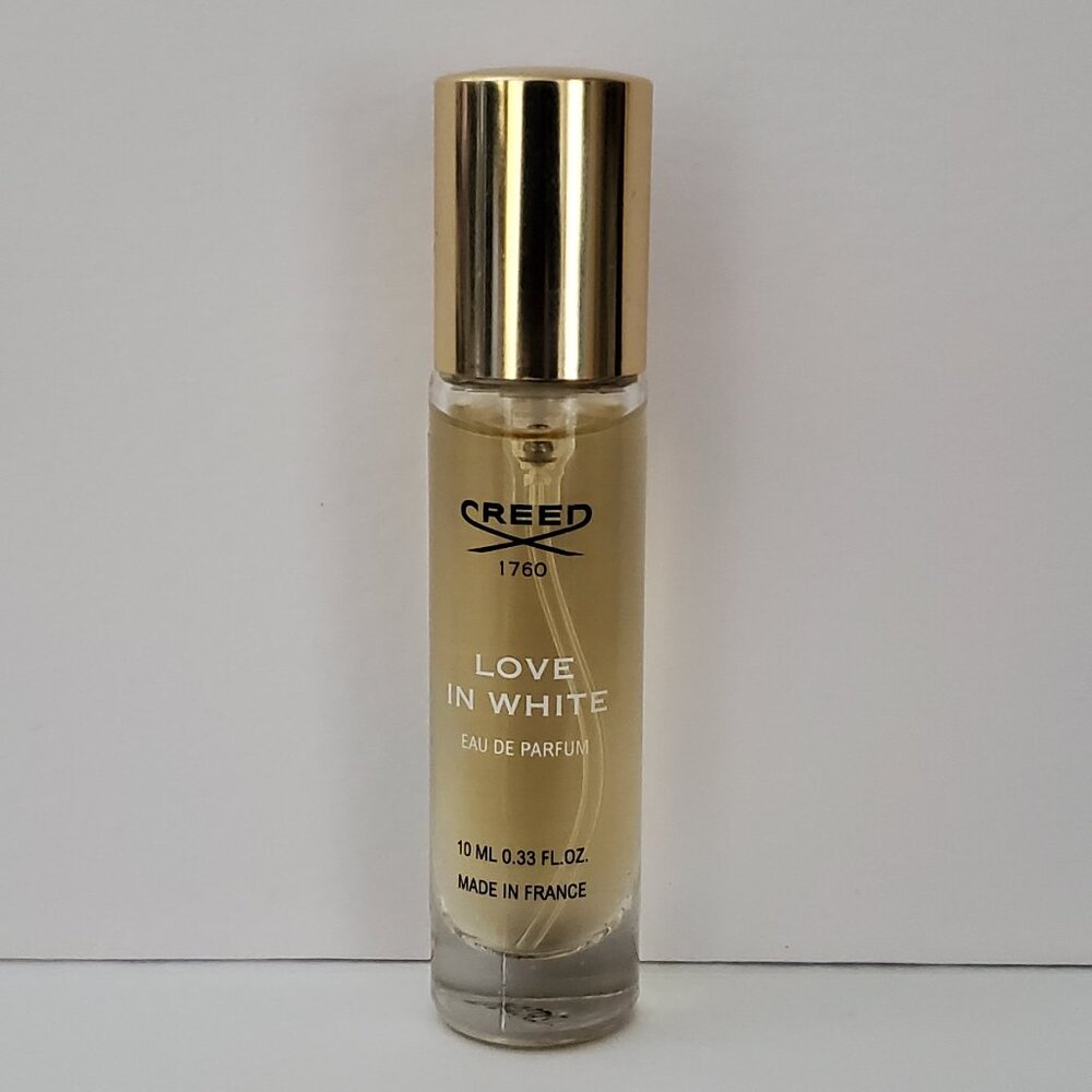1 Creed Love in White Women, Woman Travel Sample Glass Bottle 10 ML 0.33 fl oz.